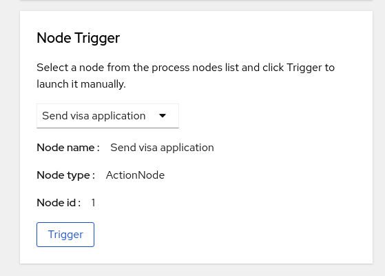 Image of node trigger panel in Management Console