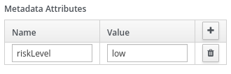 Image of custom metadata attribute and value